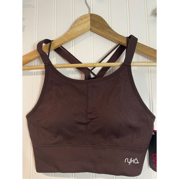 Ryka Womens Java Brown Crossback Sports Bra S - Picture 4 of 16